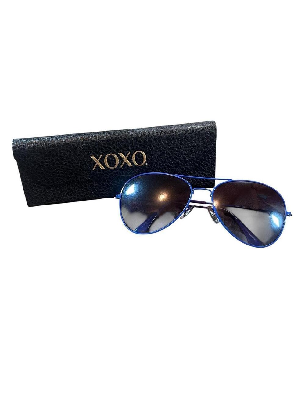 Vintage XoXo Blue Aviator Sunglasses